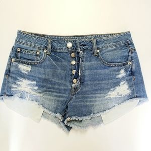 American Eagle Hi-rise Festival Denim Shorts